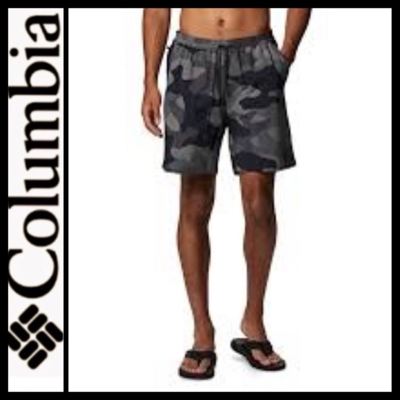 NWT Columbia Men’s Omni-Shade Camo Swim Trunks - Picture 1 of 8